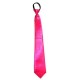Miniature Corbata de raso rosa