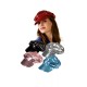 Miniature Gorra de discoteca con purpurina