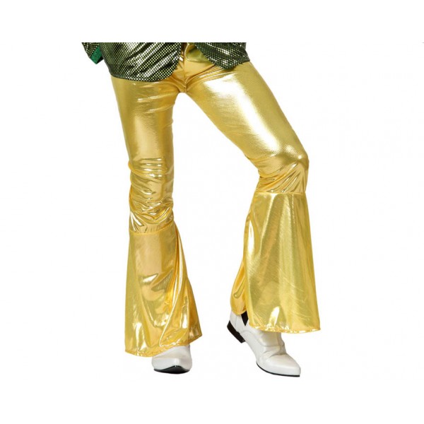Pantalones de discoteca dorados - 13252