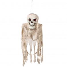 Decoración colgante Crazy esqueleto 80cm - Luz, sonido y movimiento