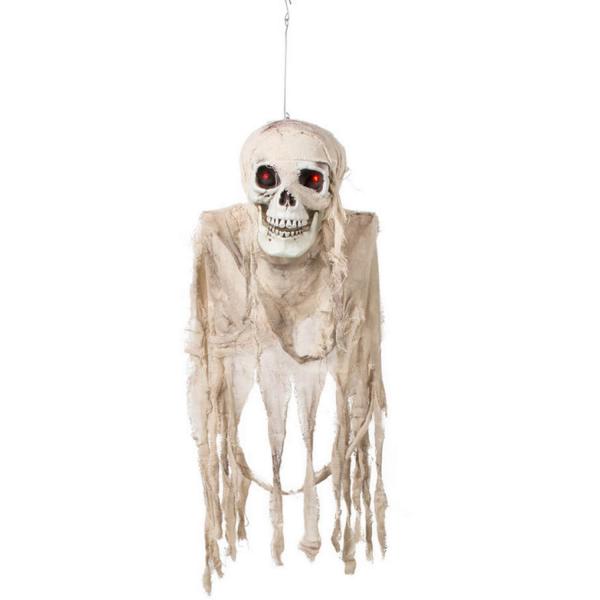 Decoración colgante Crazy esqueleto 80cm - Luz, sonido y movimiento - 73028