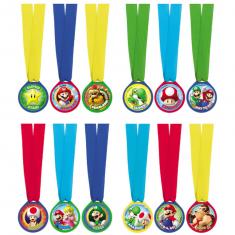 Conjunto de 12 Medallas - Super Mario Bros™