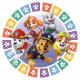 Miniature Platos de papel x8 Paw Patrol™ (Patrulla Canina) - 23 cm