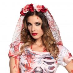 Diadema de la novia del terror