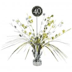 Centro de Mesa de Papel Metálico - 40 Sparkling Celebration - Dorado 45,7 cm