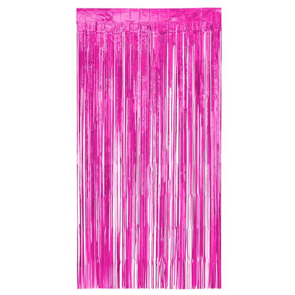 Cortina de puerta de aluminio rosa fuerte - (200 x 100 cm) - 20025