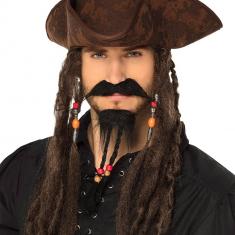 Bigote y barba pirata