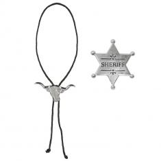 Collar y estrella del sheriff