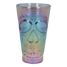 Vaso: Calavera iridiscente