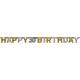 Miniature Guirnalda de letras - Papel de aluminio Happy Birthday 30 Sparkling Celebration Gold - 213 x 16,2 cm