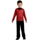 Miniature Disfraz infantil Scotty Tm Star Trek Película Rojo con cubrebotas - Calidad de Lujo