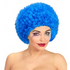 Peluca de Payaso Azul - Adulto