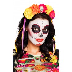  Diadema Floral - La Pelona - Dia De Los Muertos