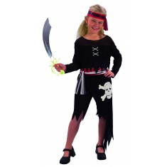Disfraz de pequeña pirata Pauline