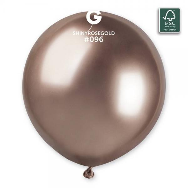3 Globos Brillantes 48 cm - Oro Rosa - FETE25-306996