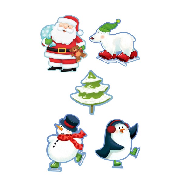 12 decoraciones de personajes navideños - 190331