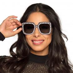 Gafas de fiesta Bling Bling - Negro