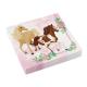 Miniature 20 hermosas servilletas de caballos