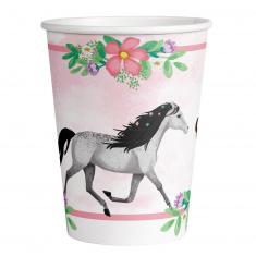 vasos de papel Hermosos Caballos 250 ml