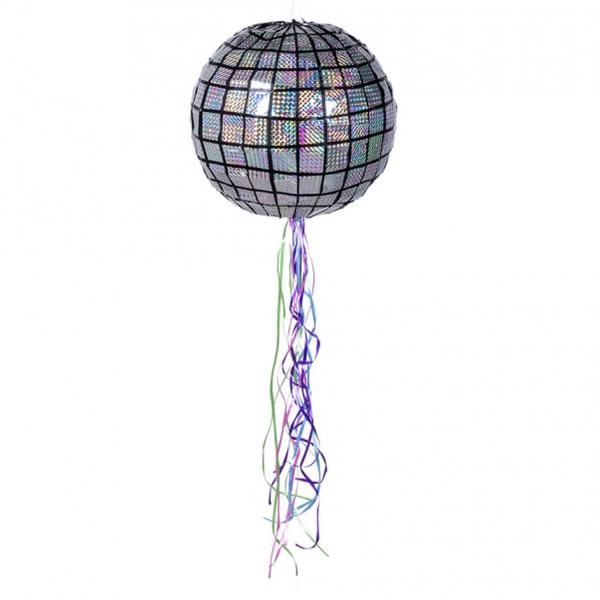 Piñata para tirar - Bola de discoteca - 30948