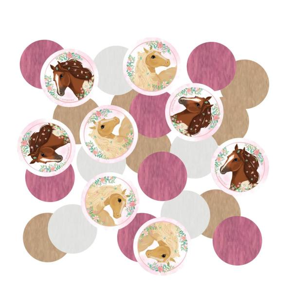 Confeti de papel hermosos caballos - 9909879