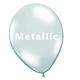 Miniature Globos Latex X 40 Blanco metalizado