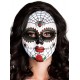 Miniature Máscara de Tela Estampada - Dia De Los Muertos - Arañas