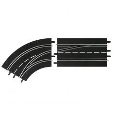 Extension de circuit carrera : Courbe de changement de voie gauche 1:24