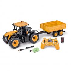 Tracteur JCB avec.remorque - 1/16 RC -100%RTR