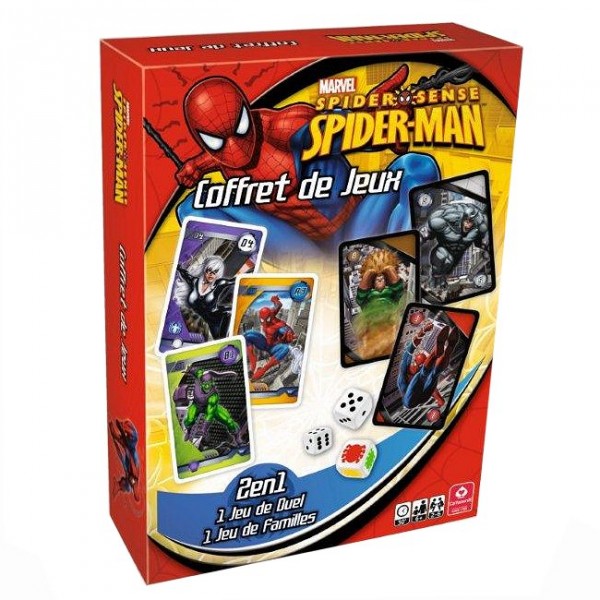 Coffret de jeux Spiderman 7 familles et Duel Jeux et jouets Cartamundi Avenue des Jeux Coffret de jeux Spiderman 7 familles et Duel Jeux et jouets Cartamundi Avenue des Jeux