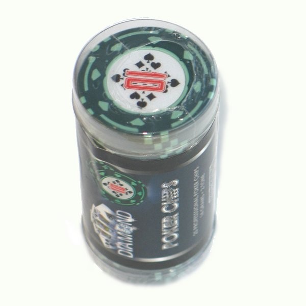 Gamme Poker Diamond : Rouleau de jetons Valeur 10 - Cartamundi-108033322