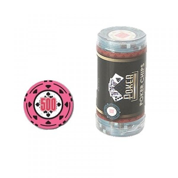 Gamme Poker Diamond : Rouleau de jetons Valeur 500 - Cartamundi-108033326