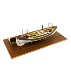 Maquette bateau en bois et métal : baleinier à rames Nova