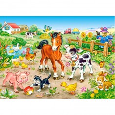 120 piece puzzle: On the farm