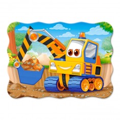 30 piece puzzle: Yellow excavator