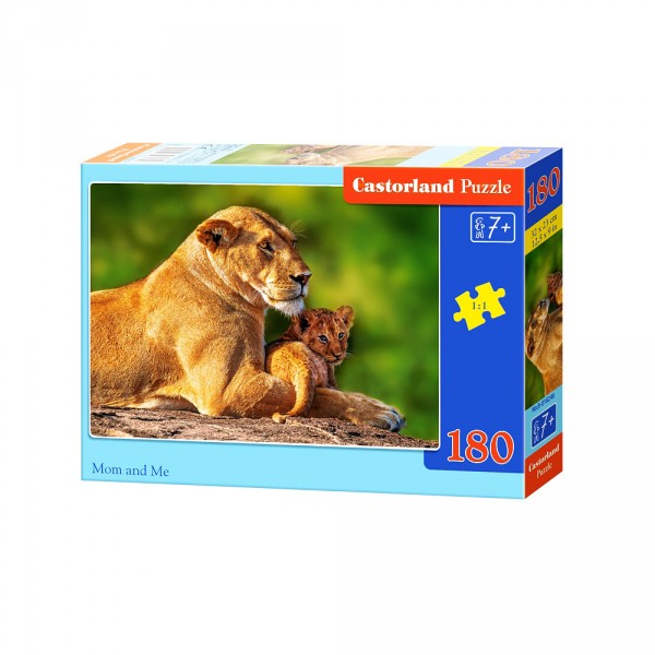 30 pieces puzzle: Mum lioness and her cub - Castorland-B-018246