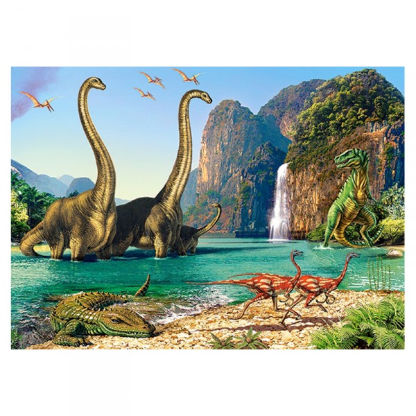 60-teiliges Puzzle: Die Welt der Dinosaurier - Castorland-06922-1