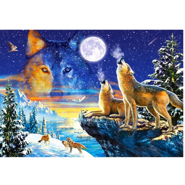 Howling Wolves, Puzzle 1000 pieces  - Castorland-103317-2