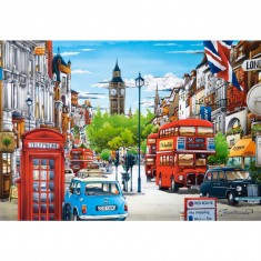 Educa - The Old Streets of Paris - 4000 Piece Jigsaw Puzzle - Puzzle Glue  Included - Completed Image Measures 53.5 x 37.75 - Ages 14+ (19284)