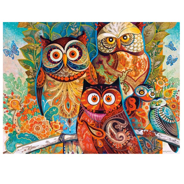 Owls, Puzzle 2000 pieces  - Castorland-200535-2