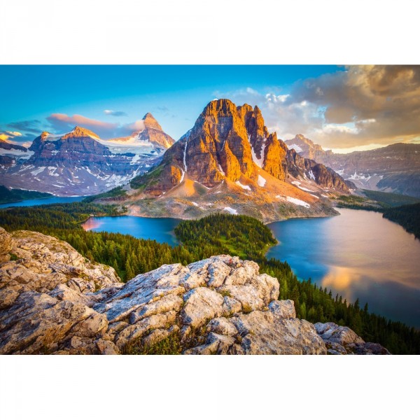 Puzzle 1000 pièces : Assiniboine Vista, Banff National Park, Canada - Castorland-103423-2
