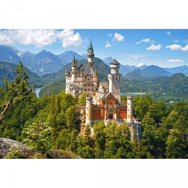Puzzle 1500 pièces : Château de Neuschwanstein en Allemagne - Castorland-151424-2