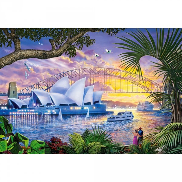 Puzzle 1500 pièces : Opéra de Sydney - Castorland-151295