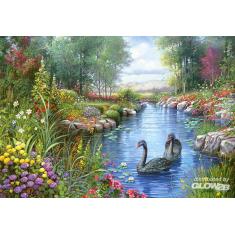 Puzzle de 1500 piezas - Andres Orpinas: Los cisnes negros