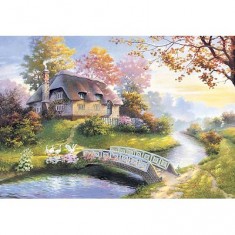 Puzzle 1500 pièces - Cottage enchanteur