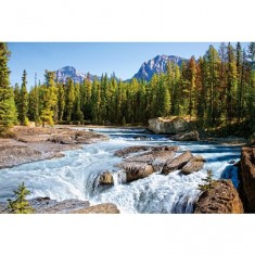 Puzzle de 1500 piezas - Río Athabasca, Parque Nacional Jasper: Canadá