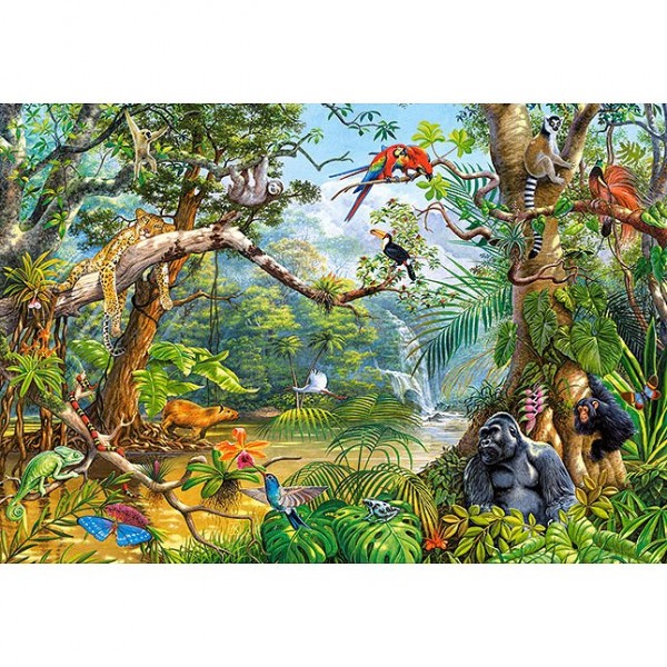 Puzzle 2000 pièces : La vie secrète de la jungle - Castorland-200375