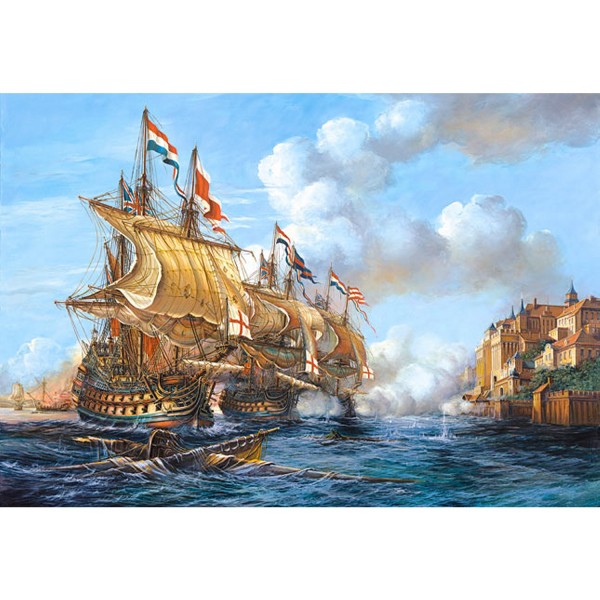 Puzzle 2000 pièces -  Bataille navale de Porto Bello 1739 - Castorland-200245