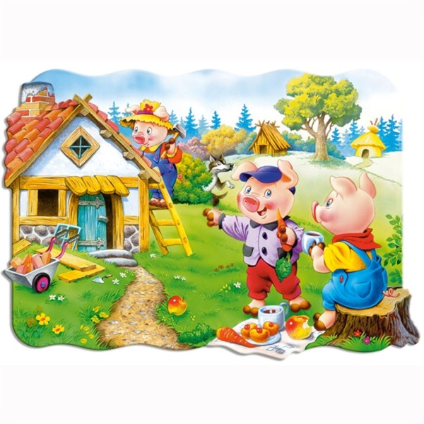 Puzzle 30 pièces : Les trois petits cochons - Castorland-03259