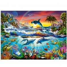 3000 Teile Puzzle: Wasserparadies